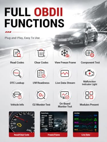 Safescan OBD2 Scanner Enhanced Universal, Car Diagnostic Tool(Black)