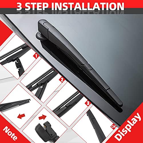 Rear Wiper Blade and Arm Set for Hyundai Santa Fe 2006-2012