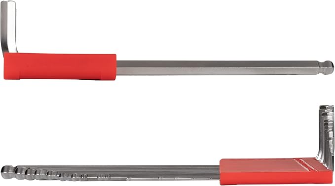 TEKTON Ball End Hex Key Set with Holder, 15-Piece (1.3-10 mm) - Chrome Finish | KLX91201