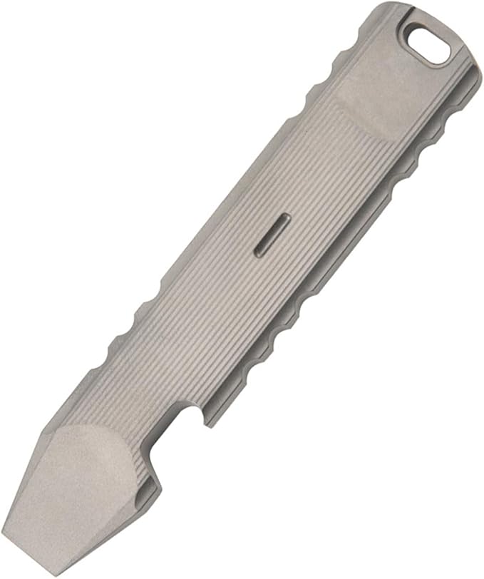 Titanium EDC Pry Bar Bottle Opener Wrench Anti-slip Crowbar with Hole Portable EDC Tool