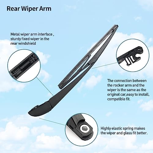 Rear wiper arm blade set replacement for Kia Sorento 2011-2015