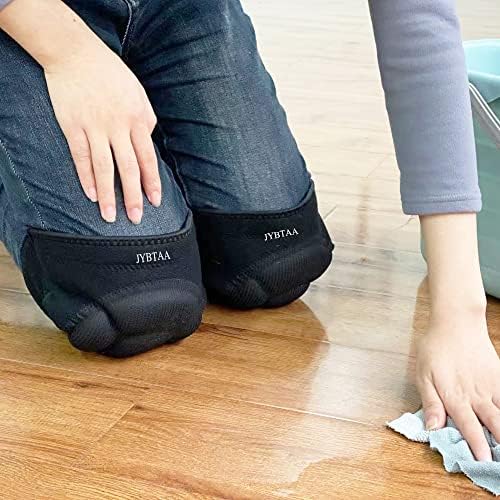Plus Size Knee Pads with Soft Foam for Men Women, Adjustable, Black, 1 Pair