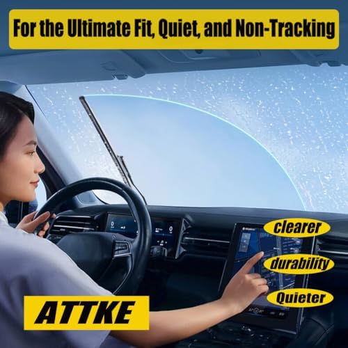 2 Wiper Blades 22" + 22" Front Wiper Blades for Chevrolet Silverado 2014-2018/GMC Sierra 2014-2018/OE Original Quality (Pack of 2)