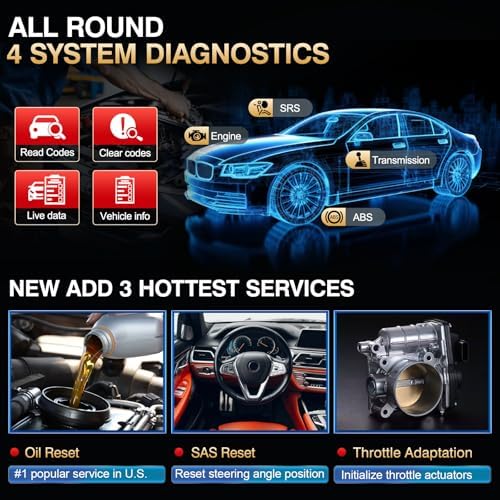 LAUNCH CRP123 V3.0 Elite OBD2 Scanner,Engine ABS SRS Transmission,3 Resets