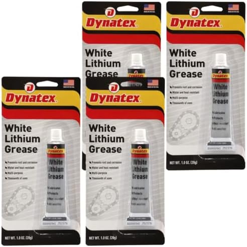 Dynatex White Lithium Grease 1 oz Tube (4 Pack)
