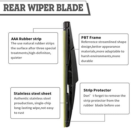 Rear Windshield Wiper Arm & Blade Assembly for Kia Sedona 2006-2014