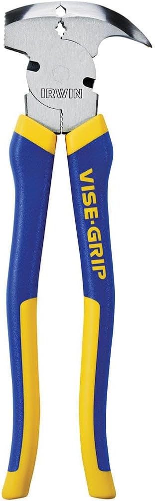IRWIN VISE-GRIP Pliers, Fencing, 10-1/4-Inch (2078901), Blue