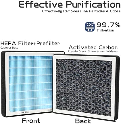 Cabin HEPA Air Filter CF11810 Compatible with Jeep Compass 2017-2025,Renegade 2015-2024/Dodge Hornet 2023-2025/Fiat 500L 2014-2020,500X 2016-2023/Alfa Romeo Tonale 2024-2026