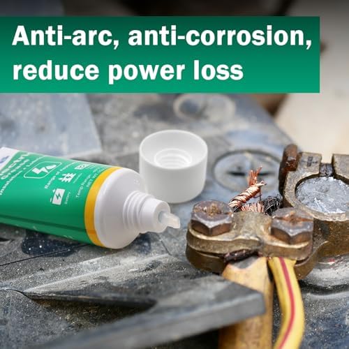 ZDBB Dielectric Grease for Electrical Connectors Automotive, Tune Up Dialectric Grease with a Brush, Electric Grasa Spark Plug, Battery Terminal, Marine Waterproof Heat-Resistant 1oz (1pcs)