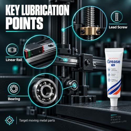 3D Printer Grease Lubricant for Lead Screw & Linear Rail 10g，6Pack
