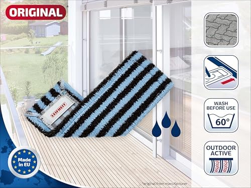 Leifheit Profi Outdoor Floor Wiper Cover, Folded, Terrace, Balcony, Outside Stairs, 55146