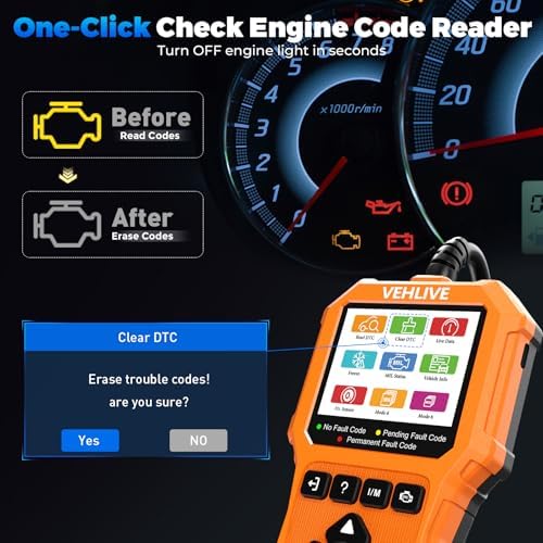 V880 OBD2 Scanner Diagnostic Tool for Car Code Reader/Reset Emissions Test