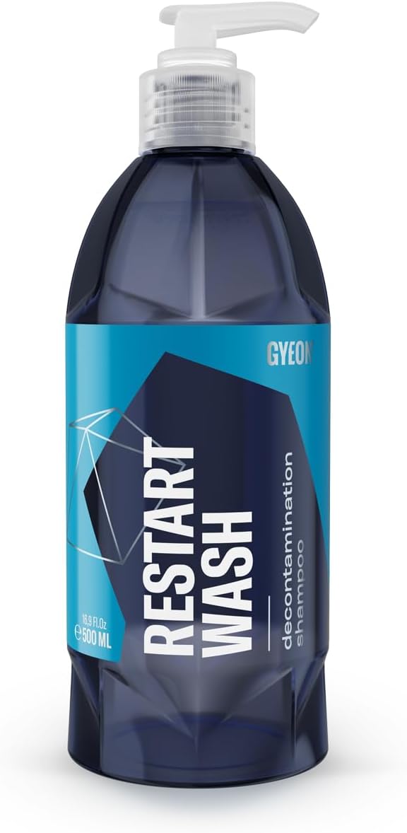 Gyeon Restart Wash Ceramic Coating Maintenance Shampoo Removes Iron Contaminants Restores Hydrophobic Properties High Lubrication pH Balanced Safe Car Wash Soap for Coated Paint Wheels Exterior