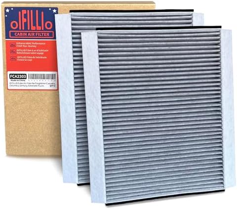 OIFILLIO Cabin Air Filter for Volvo VNL 780 760 860 670 630; VN 780 670; VH VHD VNM; Trucks Replace 20435801 AF26405 P606555 PA10187, 49084 PA4681 with Activated Carbon (2pcs)