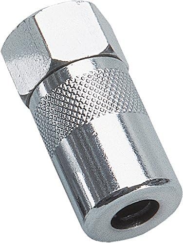 PROLUBE Heavy Duty 3-Jaw Grease Coupler | With Ball Check | 10,000 PSI | Use with Hand & Air Operated Grease Guns | 1/8” NPT Threads (43525)