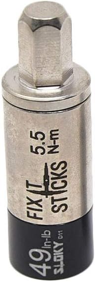 Fix It Sticks Field Hunting Outdoors Gun Maintenance Adjustable Fits 1/4in Bit T-Way Wrench Small Torque Limiter, 49 in-lb
