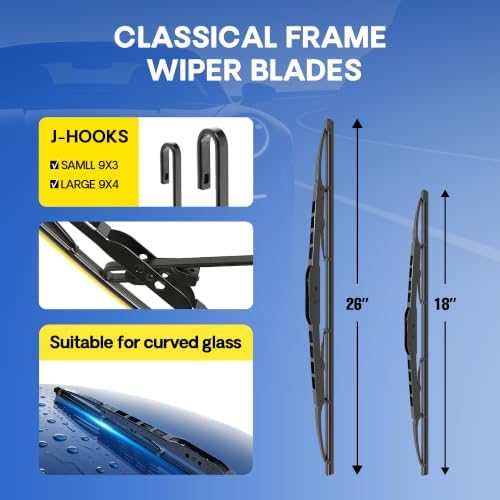 5 PLUS® 26"+18" Silicone Wiper Blades Fits Honda Civic 2016‑2021