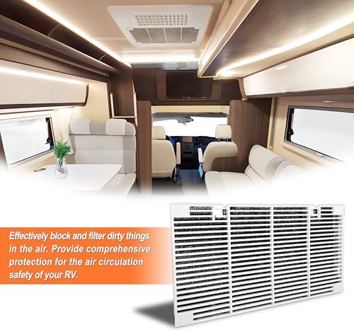 RV A/C Ducted Air Grille Replacement for Dometic 3104928.019 and Duo-Therm RV Air Conditioner Grille (Pack of 2)