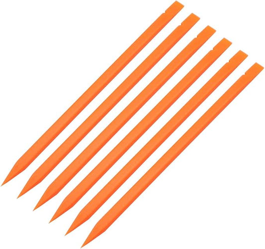 6pcs Crowbar Plastic Spudger Stick Lever Tools Opening Tools for iPhone Screen Repair Electronic Components Replacement Repair Kit, Orange