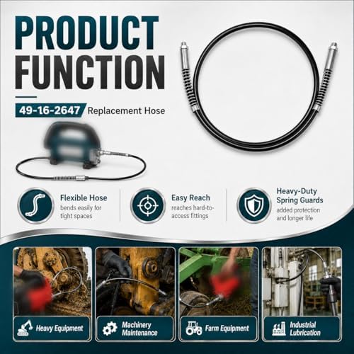 49-16-2647 Replacement Grease Gun Hose 48" for Milwauk*e Grease Gun