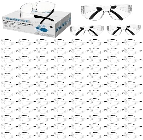 Salfboy Ansi Z87.1 Certified Safety Glasses, Bulk Protection Glasses