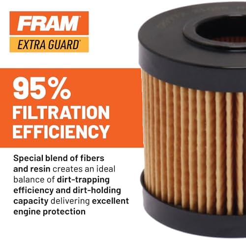 FRAM EG+ CH9018P 10K Mile Change Automotive Replacement Interval Cartridge Engine Oil Filter for Select Vehicle Model Years, Vehicle Engine Protection Oil Filter for Everyday Drivers