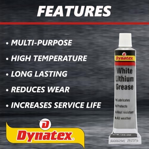 Dynatex White Lithium Grease 1 oz Tube (5 Pack)