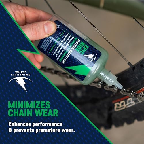 White Lightning Epic Ride All-Conditions Bike Chain Lubricant 8 fl oz
