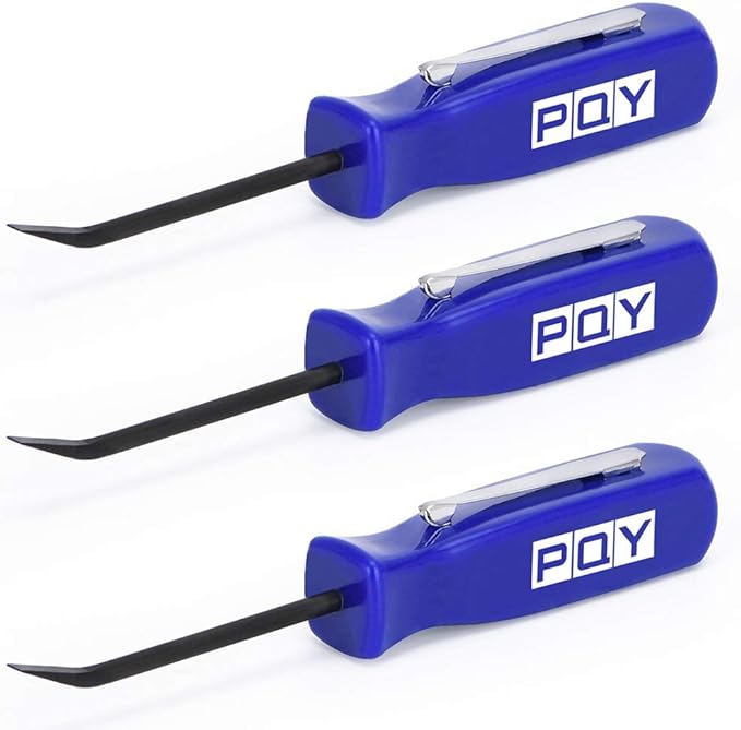 Mini Pocket Pry Bar with Pocket Clip 4.5" Length 3pcs (Blue)