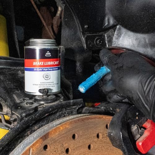 AGS Automotive Solutions Ceramic-Glyde Silicone Brake Lubricant – 8oz Brush Top Can, Advanced Noise Reduction, Exceptional Brake Pad Protection, Reliable Performance