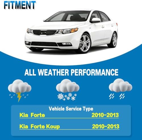 GSPSCN Windshield Wiper Blades for Kia Forte,Forte Koup 2010-2013