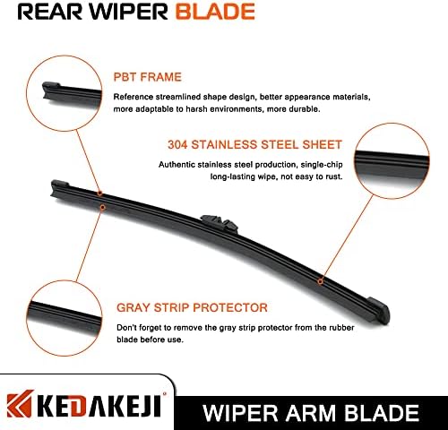 Rear Windshield Wiper Arm Compatible with Ford Escape 2013-2018 Vehicles, Back Windshield Wiper Set Replacement OEM BB5Z17526-C