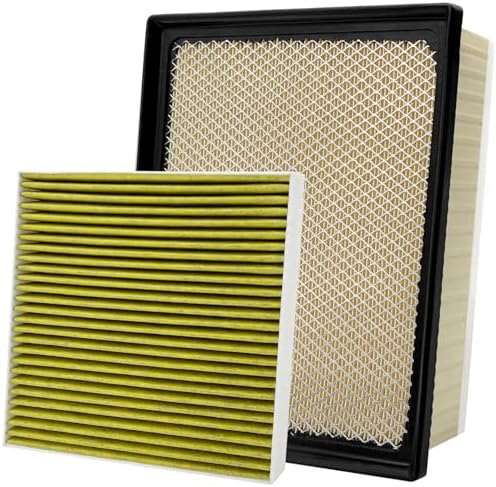 Capume 2PCS Cabin Engine Air Filter JMY09 JMP100 Kit Fits for Tacoma 3.5L 2016 2017 2018 2019 2020 2021 2022 2023, Replacement for 178010P100, CA11895, 87139YZZ09, CF10374