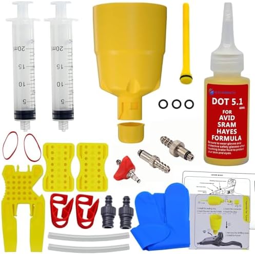 CYCOBYCO Brake Bleed Kit for SRAM AVID Hays Formula with 60ml DOT Oil Fluid