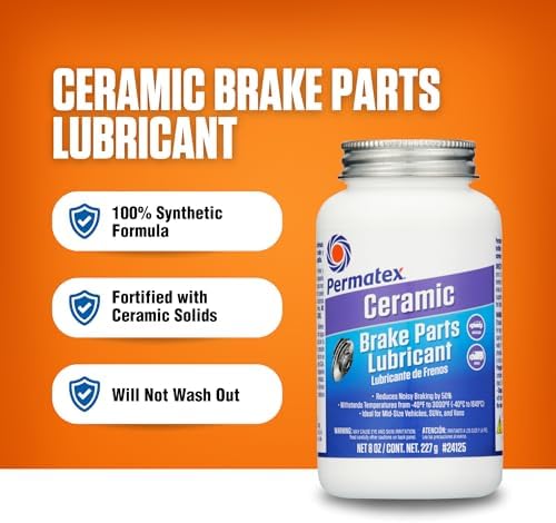 Permatex 24125-6PK Ceramic Extreme Brake Parts Lubricant, 8 oz. (Pack of 6)