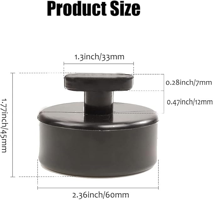 4 Pcs Jack Pad, Rubber Jacking Lift Puck, Lift Point Adapter for Chevrolet Corvette C5 C6 C7 GS Z, with Storage Bag