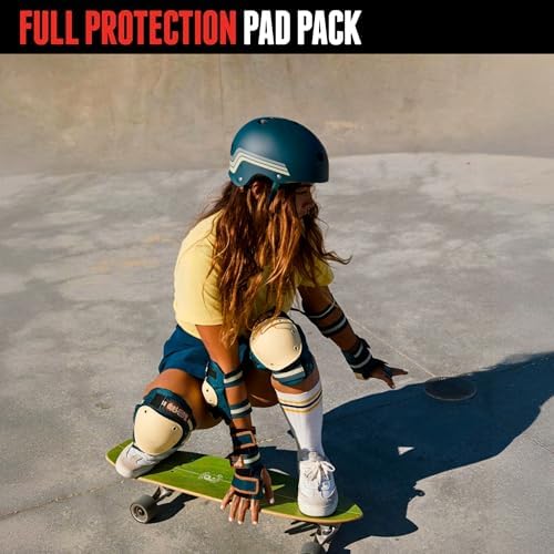 Triple Eight Saver Series 3-Pack Pad Set– Ideal for Skateboarding, In-line Skating, Roller Skating, and Biking