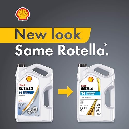 Shell Rotella T4 Triple Protection 15W-40 Diesel Engine Oil, 1 Quart (6 Pack)