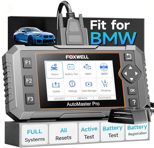 FOXWELL NT510 Pro fit for BMW, 2-in-1 Scan Tool & 12V Battery Tester