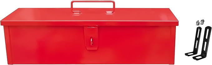 LARIN Tractor Metal Tool Box, Heavy Duty Steel, Univerasal mounting (16 inch)