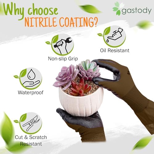 Long Sleeve Gardening Gloves for Women & Men, Long Cuff Garden Gloves