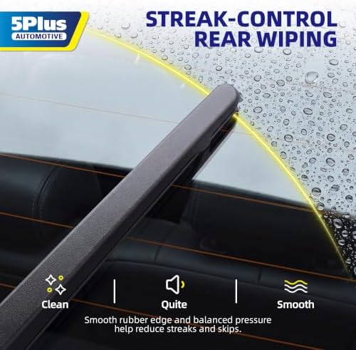 5 PLUS® 14 Inch Rear Windshield Wiper Blade - Original Quality,Quiet Wiping