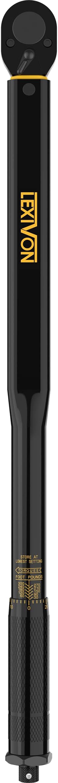 LEXIVON 3/4-Inch Drive Click Torque Wrench 30~300 Ft-Lb / 40.7~406.8 Nm (LX-185)