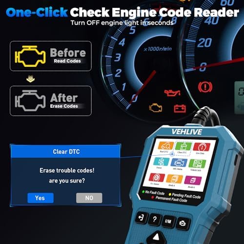 V880 OBD2 Scanner Diagnostic Tool for Car Code Reader/Reset Emissions Test