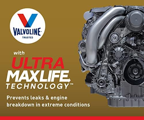 Valvoline Extended Protection High Mileage with Ultra MaxLife Technology 0W-20 Full Synthetic Motor Oil 5 QT (Pack of 2)