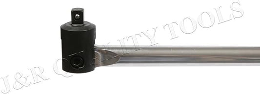 Vector Breaker Bar | 3/8" Drive x 15" inch Long Swivel Head Socket Wrench Pry Bar CR-V