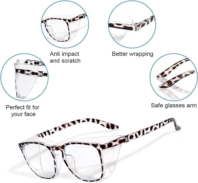 Safety Glasses Goggles for Women Girls Anti Fog Protective Eyewear Glasses