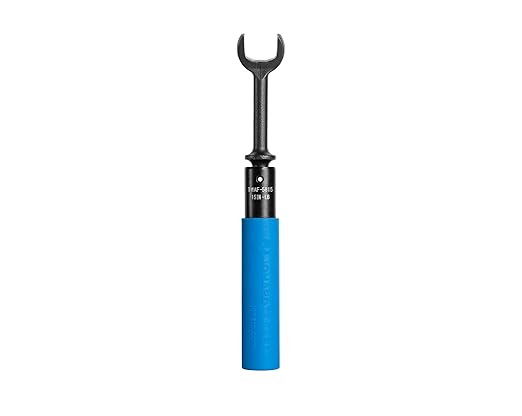 Jonard Tools TWAF-5815 Torque Wrench, Full Head 5/8", 15 in-lb - CATV/COAX/VDV Tool with Audible Click, Cushion Grip, Angled Head, High Carbon Steel