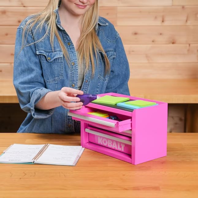 K.balt Mini Tool Boxes (Hot Pink, 3 Drawer)
