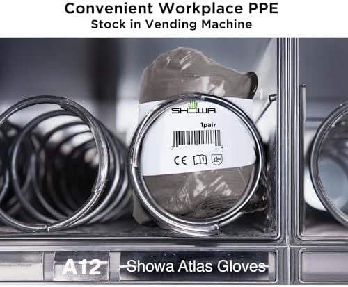 SHOWA Atlas 370B Professional Nitrile Work Gloves,for Landscaping, Gardening & Assembly, General Purpose Gloves